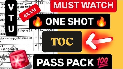 TOC SUPER IMP 2025 VTU💯🤩 | BCS503 Model Paper Solutions + PYQs | 22 Scheme VTU 5th SEM CSE #vtu #cse