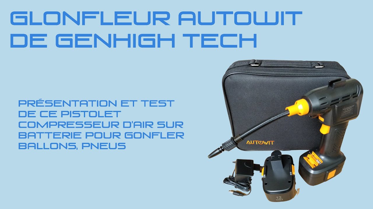 Mini compresseur pour gonfler les pneus de voitures, de vélos, des