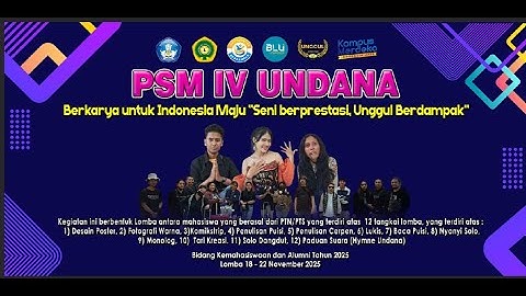 Pekan Seni Mahasiswa ke IV Tahun 2025 Hari Pertama (Lomba Baca Puisi dan Monolog) | Undana Official