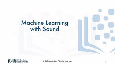 Welcome to the course Machine Learning with Sound