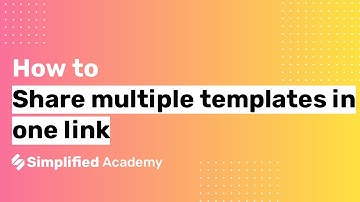 How to share multiple templates in one project link