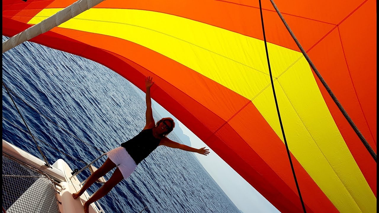 Flying the KITE. Wonderfull sailing with the CODE ZERO up!  Sailing Ocean Fox Ep 10