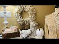 FALL INSPIRATION & IDEAS! DIY SHABBY CHIC FARMHOUSE RAG WREATH & FABRIC EMBELLISHED PUMPKINS (178)