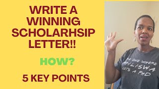 GET SCHOLARSHIPS. 5 Points for International scholarship Application letter/ motivation/essay.