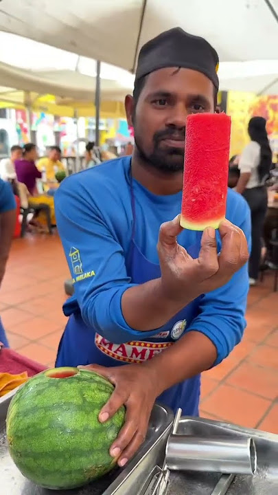 🇮🇳 The Most Unique Whole Watermelon Juice at Cendol Jam Besar Bandar Hilir Melaka #freefiremax