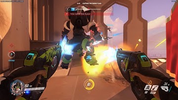 Overwatch CTF: Raptor goes 14 and 3 on Tracer w/ Score Board for flag captures