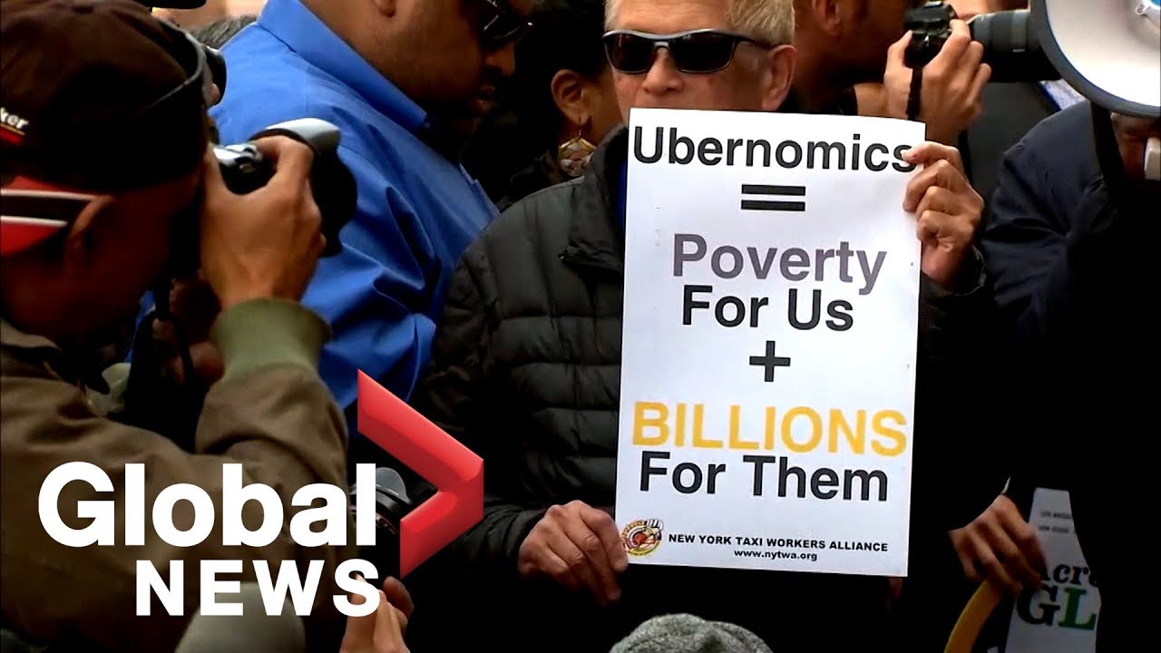 Protesting Uber and Lyft drivers take to the streets in NYC latest news nyc