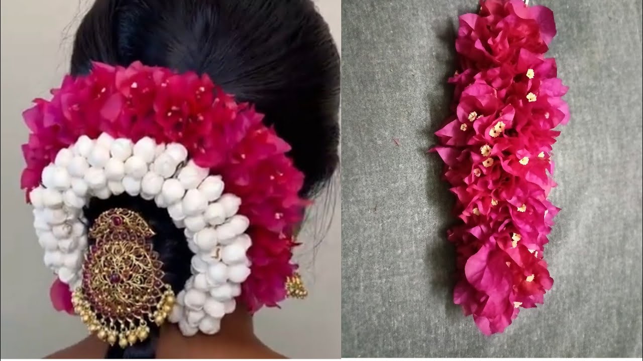 how to make bridal flower veni/ Bougainvillea flower DIY Easy