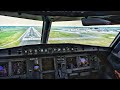 A320neo COCKPIT! Approach, Landing and Taxi at Copenhagen Airport!