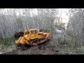 Bulldozer making logging roads