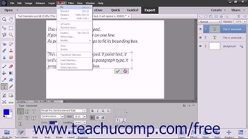 Photoshop Elements 2018 Tutorial Selecting Text Adobe Training