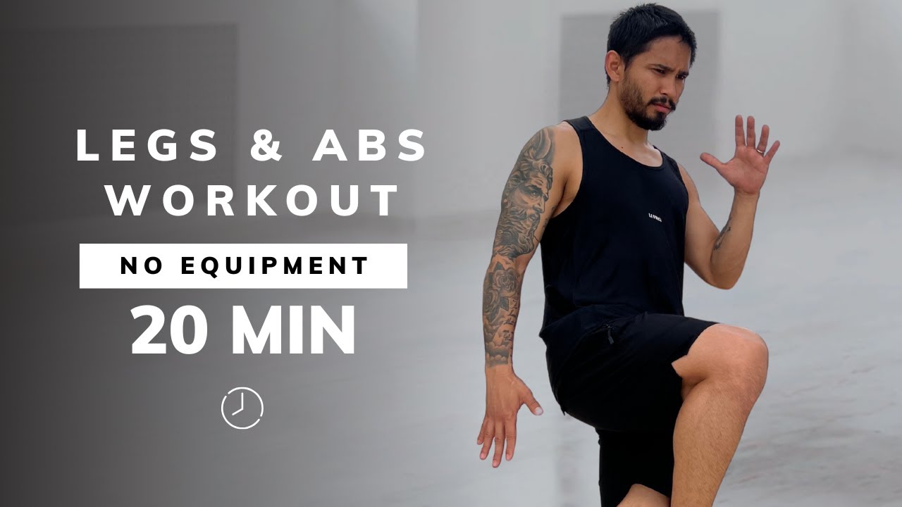 20 Min Legs, Glutes, & Abs Workout - At Home HIIT - GLUTES & CORE ...