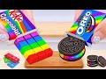 Miniature Rainbow Cake Decorating 🍫🌈 ASMR Yummy Rainbow Chocolate KITKAT Cake &amp; Rainbow OREO Cake