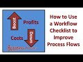 How to use a workflow checklist to improve process flows