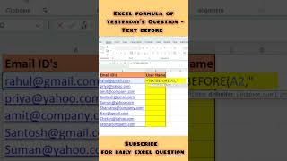 Excel Answer ✅ Textbefore formula explained#excel #excelforbeginners #learnexcel #excelshorts