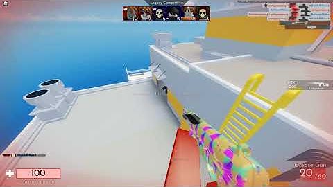 Noob hacker makes the lobby mad... (ROBLOX ARSENAL)