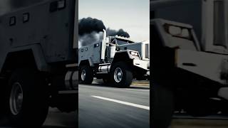 The Beast Unleashed: Massive Diesel Truck Rolling Coal on the Road! Raw Power &amp; Performance.
