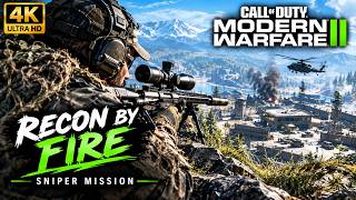 Recon by Fire Sniper Mission | COD MWII 4K Ultra HD Gameplay #MWII #cod screenshot 2