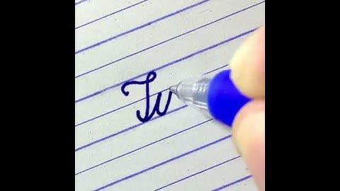 Two - Word in cursive writing | How to write English cursive writing | Cursive handwriting practice
