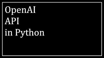 ChatGPT OpenAI API in Python