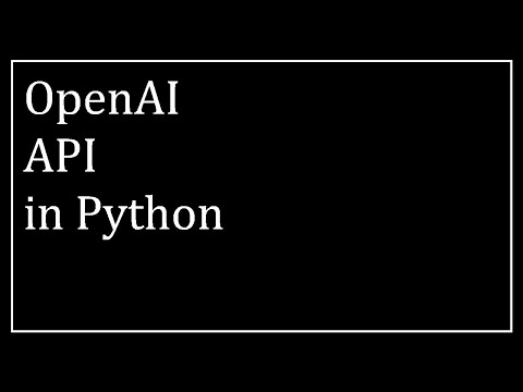 ChatGPT OpenAI API