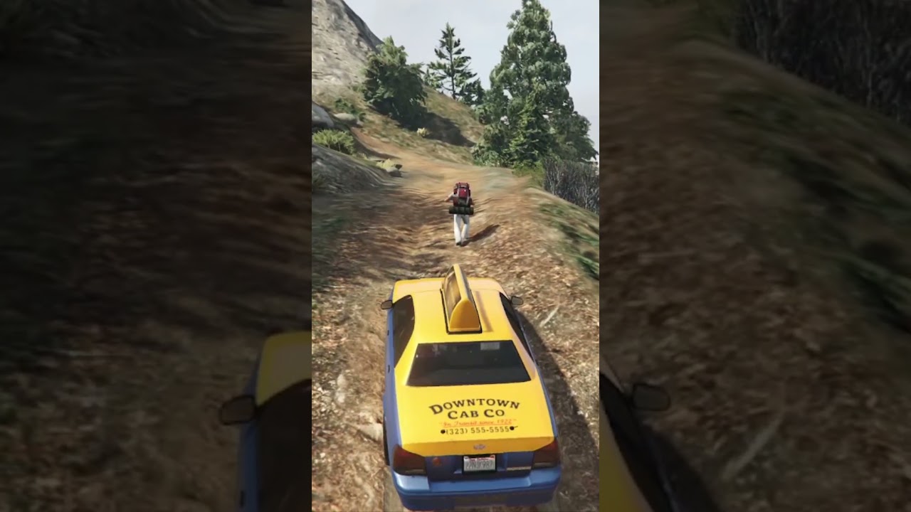 Taxi Across the Canyon! #shorts #gta #grandtheftauto5