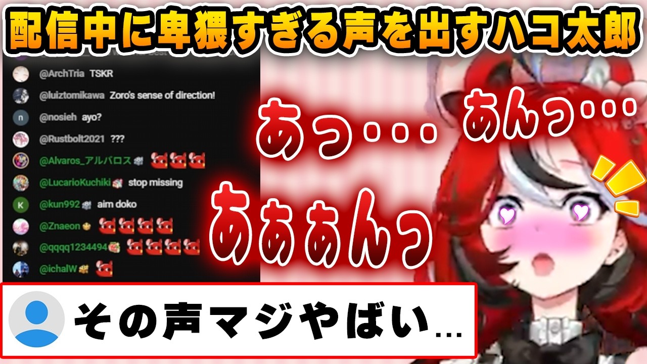 配信中にえっどすぎる声を発して海外ニキを沸かせるハコ太郎【ホロライブ/アイリス/ハコス・ベールズ/ハコ太郎】