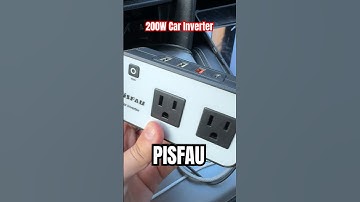 200W Car Power Inverter, PiSFAU DC 12V to 110V AC Car Plug Adapter Outlet