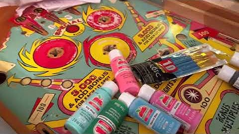Repainting the Playfield, Reassembly, and Testing - Gottlieb Bronco Pinball Machine Repair - Part 5