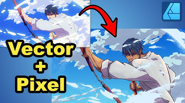Fusion of Vector and Pixel Art in Affinity Designer