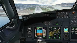 MSFS 2020 PMDG 737700 Landing KSFO 28R