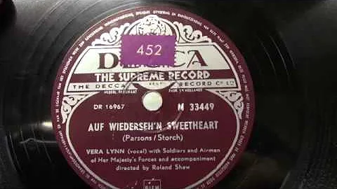 Vera Lynn: Auf wiederseh'n sweetheart.  (ca 1952).