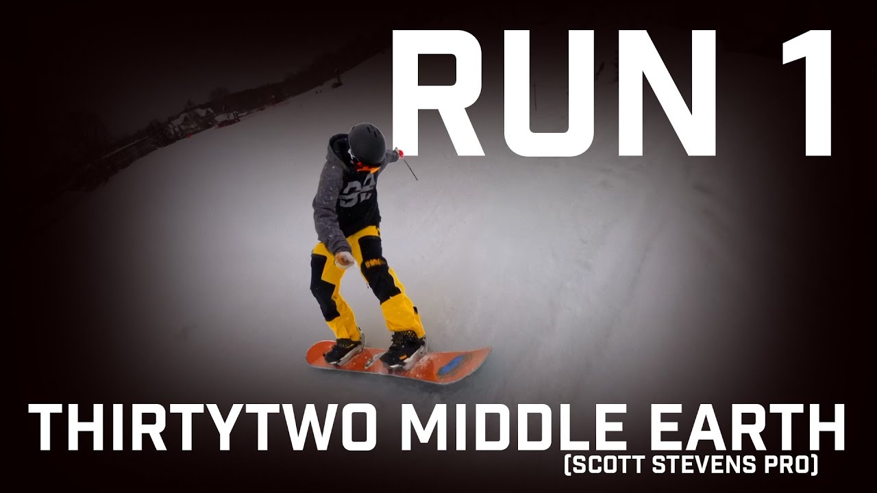 Run 1: Thirtytwo Middle Earth Snowboard (Scott Stevens Pro) - YouTube