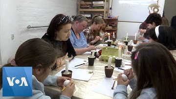 Ukrainians Decorate Easter Eggs