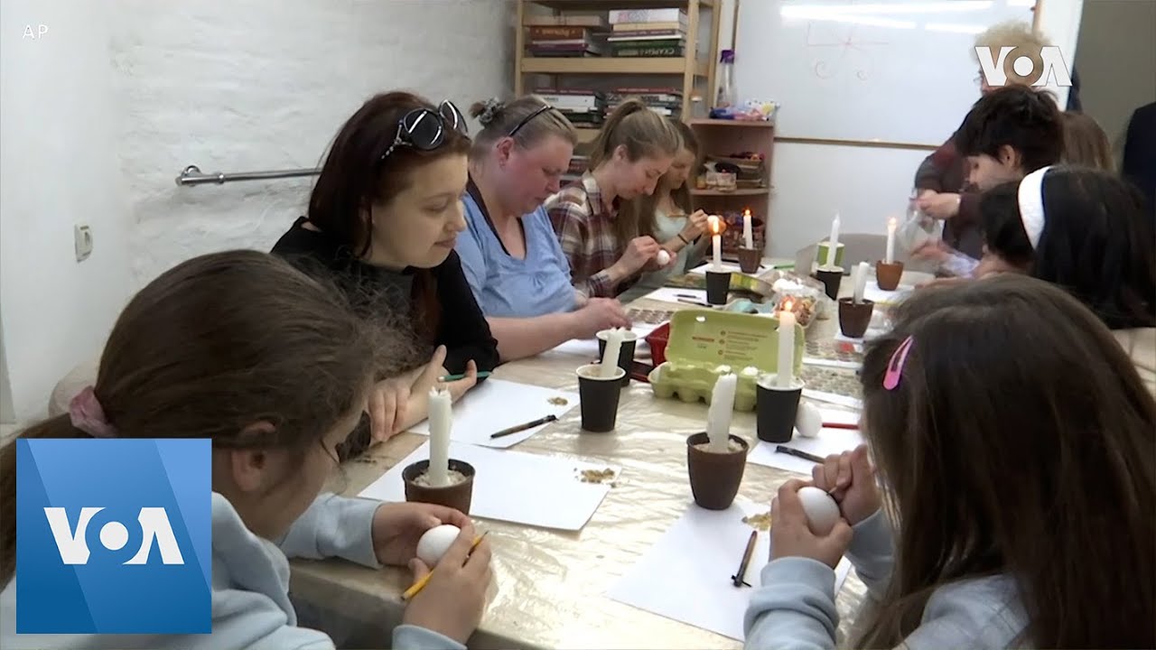 Ukrainians Decorate Easter Eggs