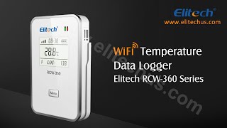 WiFi Humidity Temperature Data Logger RCW360 Elitech RCW-360 Cloud PC Loger Storage RCW 360 Email SMS App Push Alert IP64 USB
