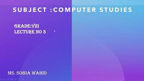 COMPUTER SCIENCE CLASS 8 LECTURE 3 COMPUTER NETWORKS, COMMUNICATION MEDIA & EDGE CUTTING TECHNOLOGY