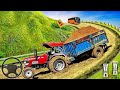 tractor game tractor death☠️☠️road game🎮🎮off-road || tractor trolly #game#viralvideo #gaming#farming