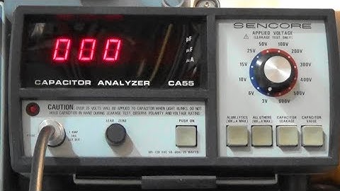 #190 Sencore CA55 Capacitor Analyzer does not read low values fixed