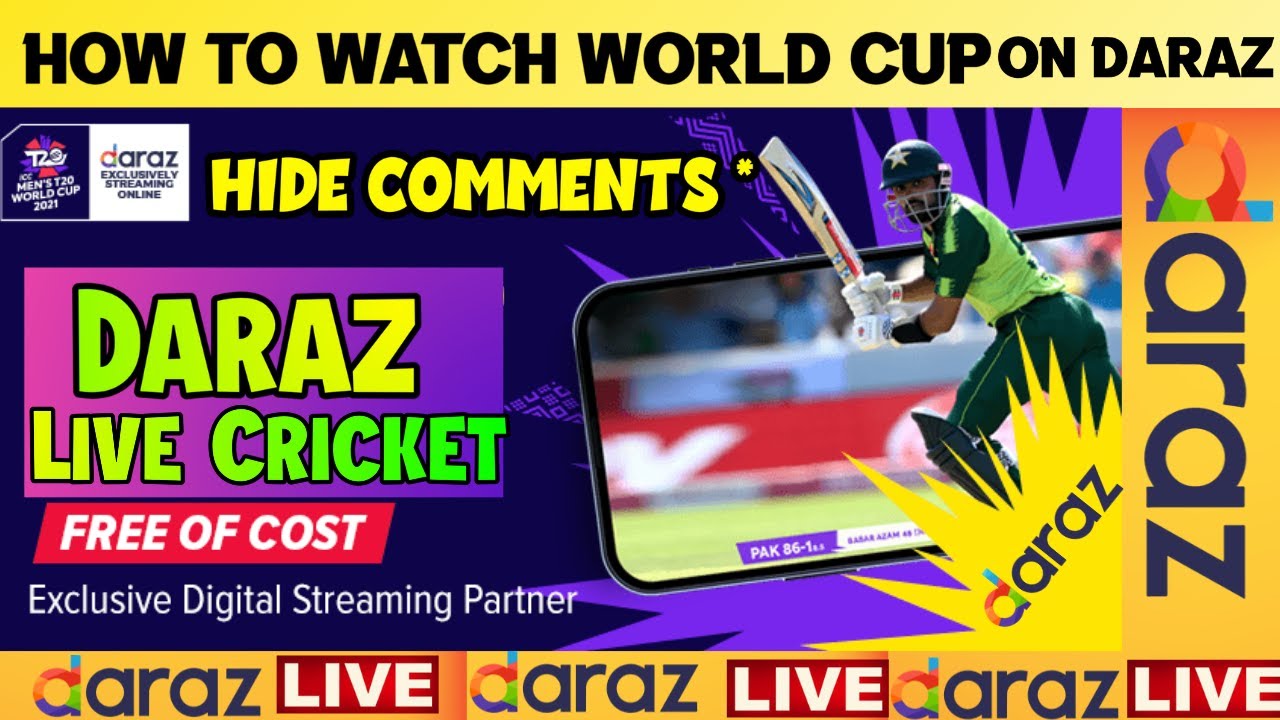 daraz live cricket