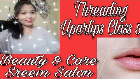 ||How to do painless threading by your own || upper lips threading and facial hair removing Tutorial