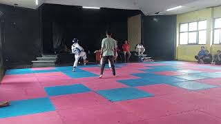 seleksi o2sn 2024 taekwondo kab.bogor . test mental pracadet u 28 lawan cadet u30