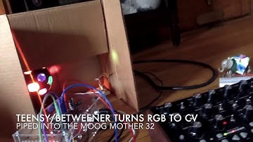 demo:  light-controlled moog + guitar effects (uses axoloti, teensy)
