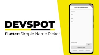 Flutter: Random Name Picker | DEVSPOT screenshot 1