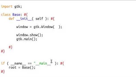 Python [gtk] 01 Basic Window