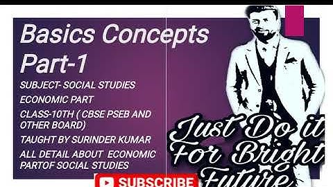 Basic concepts of Economic part-1 class-10th NCERT PSEB and other board