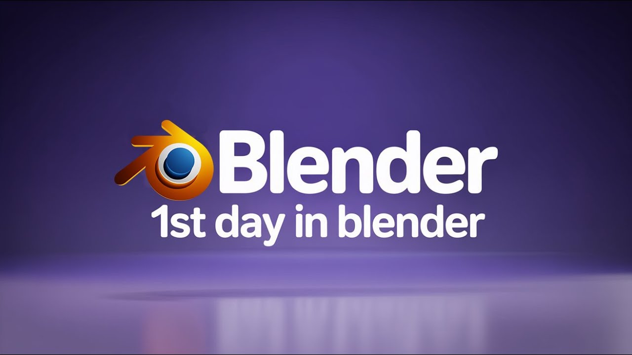 Blender Beginner Tutorial: First Day Learning 3D Modeling - YouTube