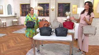 Dooney & Bourke Florentine Leather Carissa Satchel on QVC