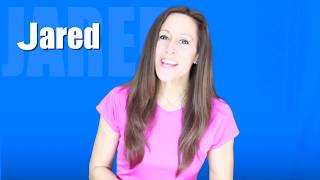 Learn to Spell JARED Toddler Song | Learn to Talk with Patty Shukla