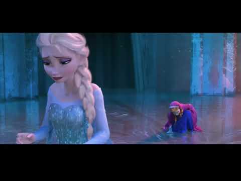 Elsa Freezes Anna's Heart in Disney Frozen